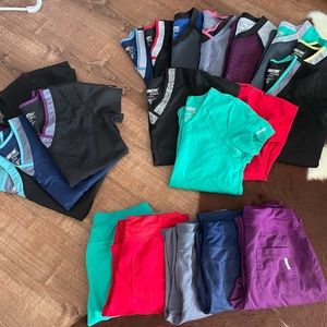 Lot of 21 Greys Anatomy scrubs used